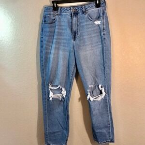 American Eagle Outfitters Womens Jeans Size 10 Short  High Rise Straight Leg